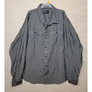 Magpul Men's SZ 2XL Button Up Shirt Long Sleeve Pockets Gray Button Cuffs